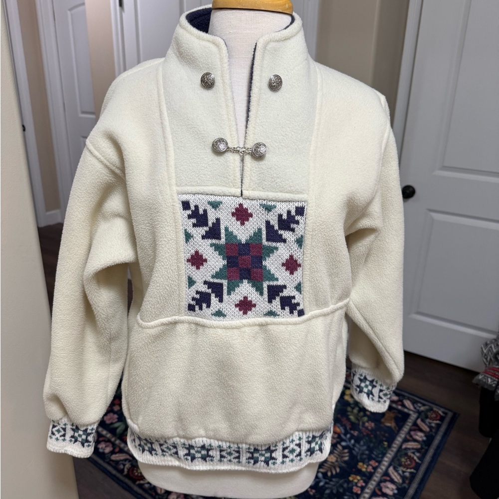 Vintage Alp's Fine Women's Apparel half button fleece pull over